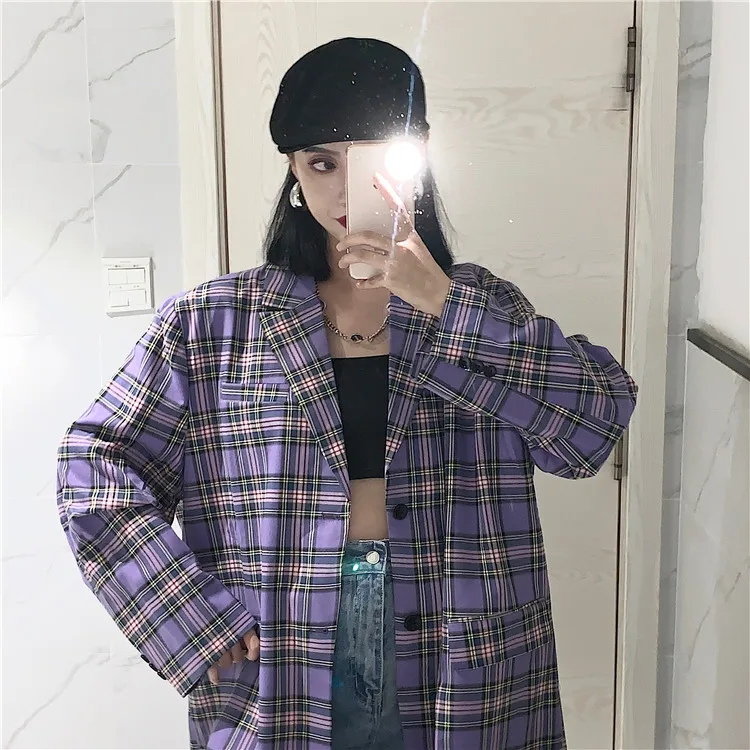 Онлайн костюм знаменитостей куртка женская осень INS Повседневная универсальная Zigezi свободная Ретро Hong Kong аромат с длинными рукавами верхняя одежда