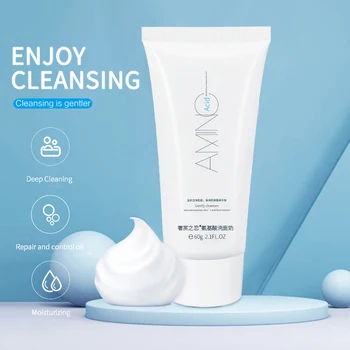 

Amino Acid Face Cleanser Facial Scrub Cleansing Acne Oil Control Blackhead Remover Shrink Pores Face Cleaning Skin Care