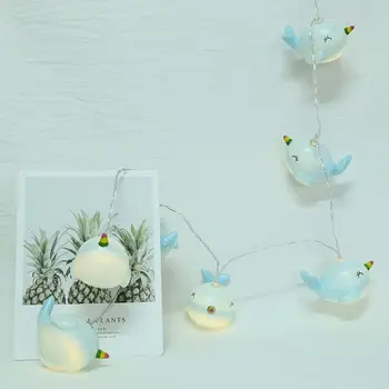 

10 LED Blue Dolphin Shape Decorative String Lights Cute Night Lamp LED Lights Christmas Fairy Lights Decoration