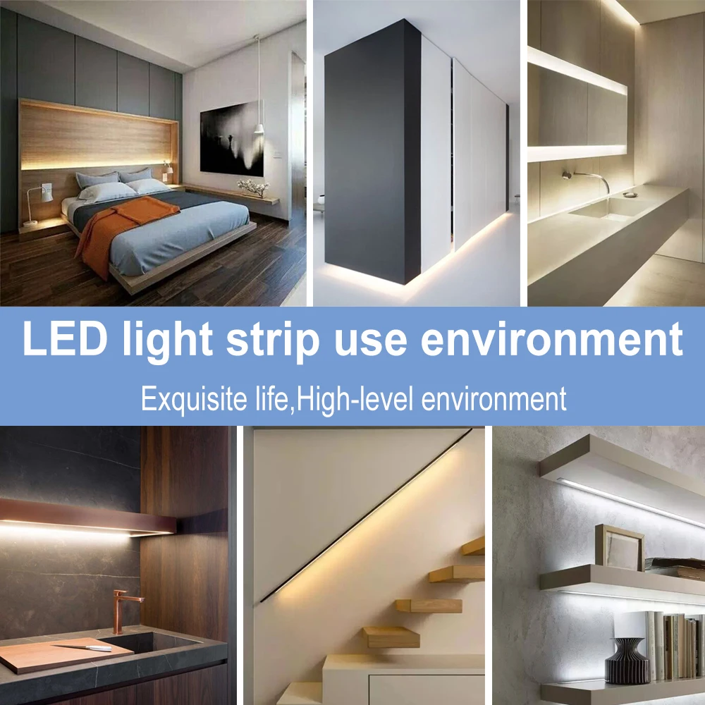 

USB 5V Strip Light Led Lamp Tape 220V Closet Stair Lighting EU US Adapter Strip Lamp 110V Flexible TV Backlight Fita Led Strip