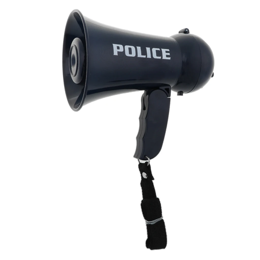 Kid Police Officer's Megaphone W/ Siren Sound For Kids Pretend Play Game Toy