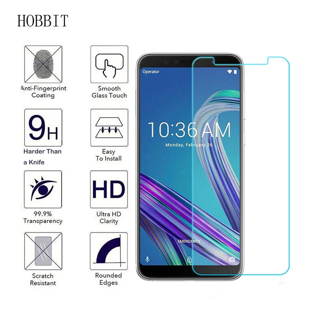 10 шт оптом для asus Zenfone Max Pro(M1) ZB601 0,3 мм 2.5D 9H полное покрытие Премиум Закаленное стекло протектор экрана для asus