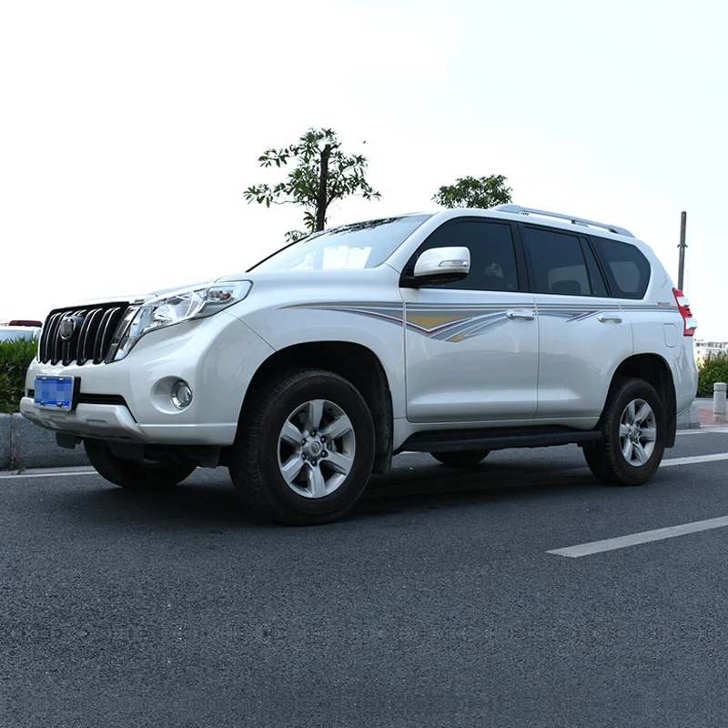 Для Toyota Land Cruiser Prado FJ150 2010- виниловая графика стикер для тела Боковая наклейка полосатые наклейки своими руками комплект для стайлинга автомобилей