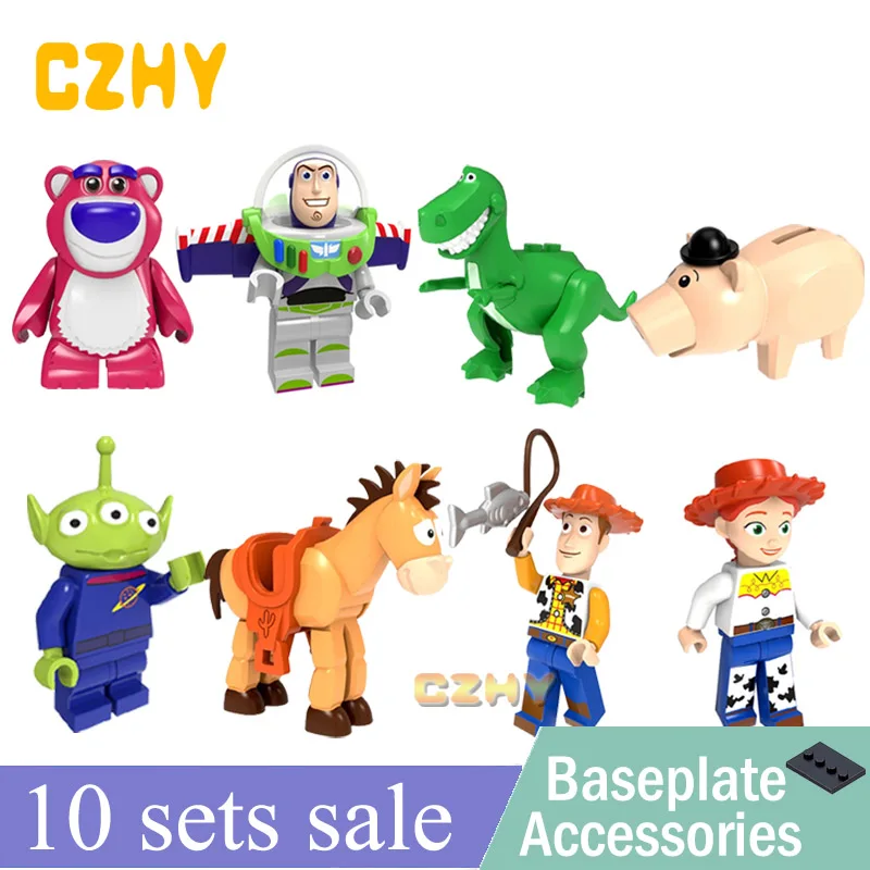 WM6060 игрушка история блоки древесный Базз Лайтер Alien Ducky Duke Caboom Bo Peep Gaby детские строительные блоки игрушки для детей