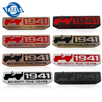 

1 PCS 1941 3D Badge TEXAS EDITION Star TRAIL RATED 4X4 Limited Emblem Metal Refitted Car Stickers for JEEP Car Styling Car shape