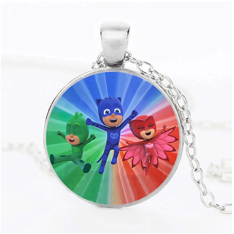 PJ Masks костюм время драгоценный камень брелок кулон Pj маска Juguete Catboy Owlette Gekko мультфильм аксессуары брелок декорация игрушки S60