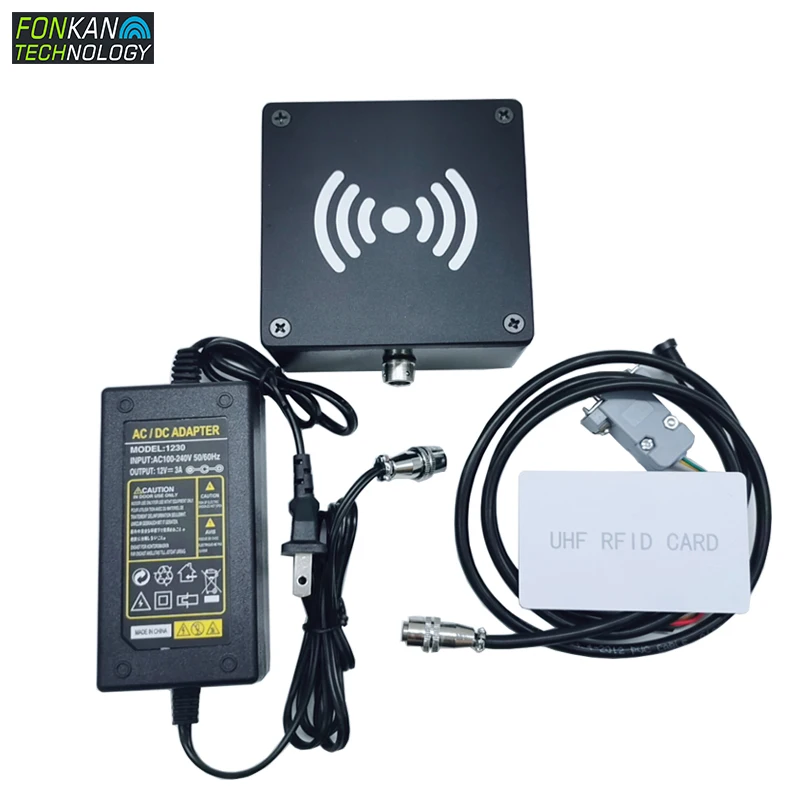 FONKAN UHF RFID промышленный считыватель металлический корпус IP67 ISO18000 6C RS232 Серийный