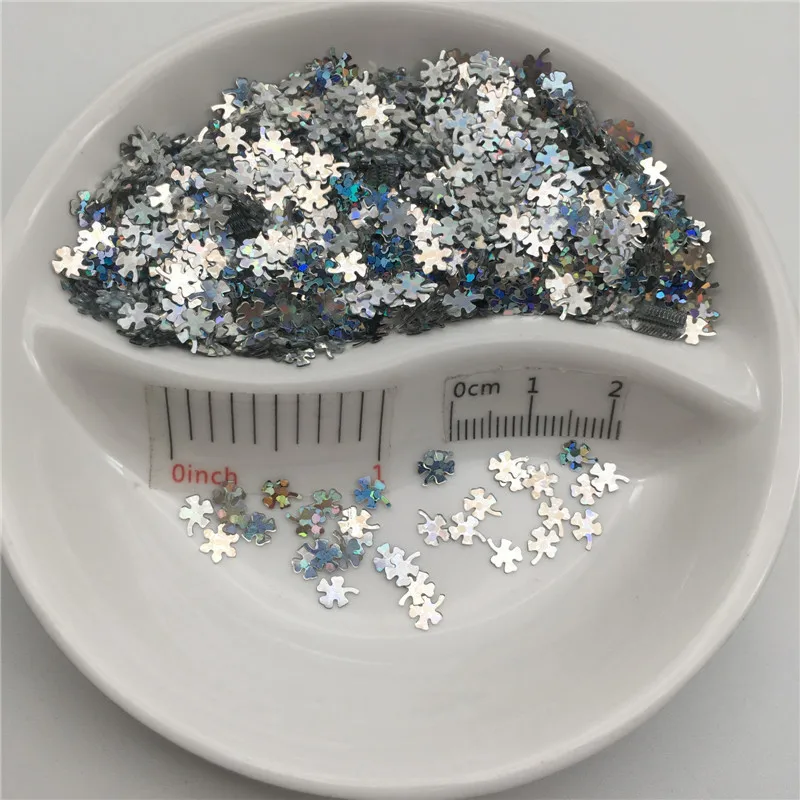 4mm Clove 20 г Лазерная Серебряная микс форма ПВХ свободные блестки для маникюра ногтей, свадебные конфетти, аксессуары для рукоделия - Цвет: 4mm Clove