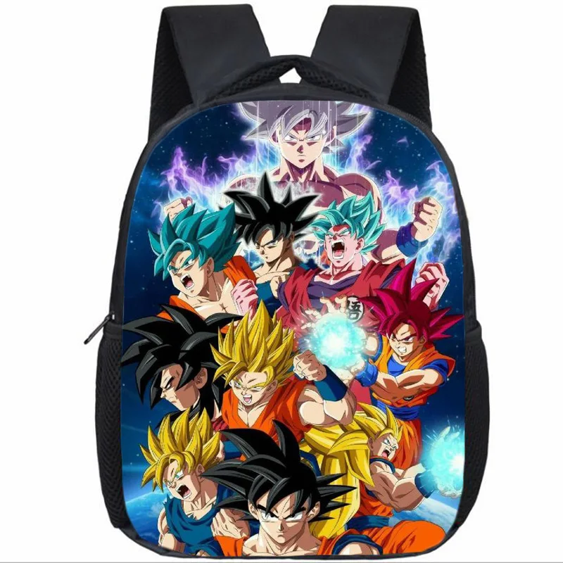 Dragon Ball рюкзак с Гоку, детские сумки, рюкзак с принтом, Детский Повседневный Рюкзак для детского сада - Цвет: 1