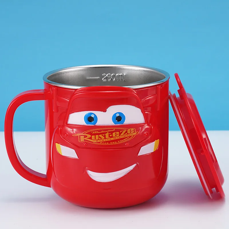 Copo de Leite dos Desenhos Copos de Água Canecas de Aço Disney Bebê Crianças Animados Criativo Beber Formação Aprender Drinkware Suco Copo Inoxidável 300 ml 25 leite dos desenhos animados criativo beber copos