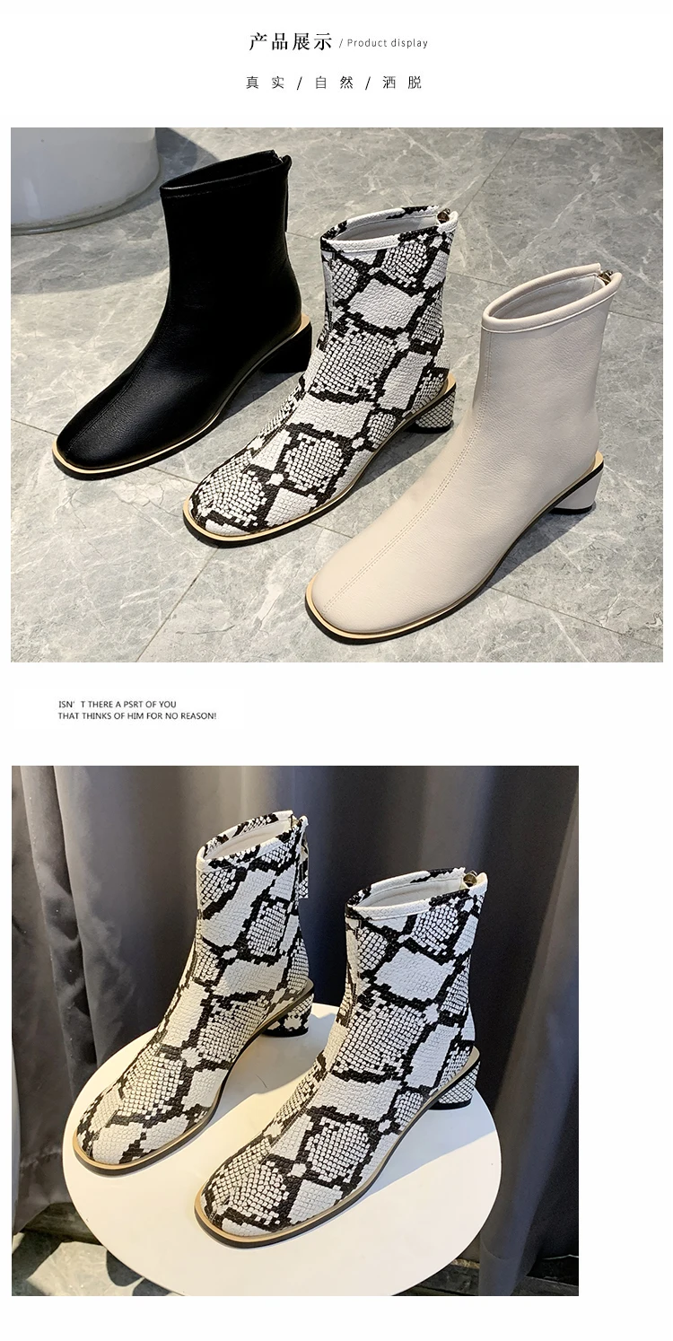 Bootee/ г. Женские резиновые сапоги с круглым носком зимняя обувь ботильоны на низком каблуке женские роскошные дизайнерские сабо на молнии