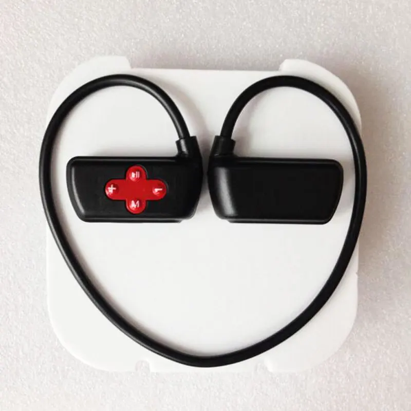 MP3 Player Bluetooth 5.0 aptx Waterproof Headset 16G HIFI IPX8 Swimming Wireless Earphones MP3 Music Players Sports headphones - Цвет: BT 16G mp3 Red