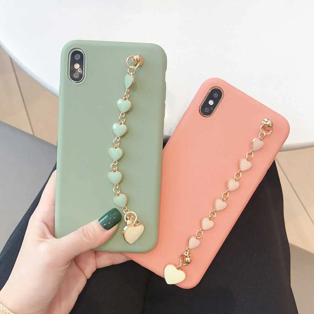 

Candy Colors Bracelet Ultra Slim Soft Phone Case For Huawei Honor 20 PRO 9 10 Lite 6X 8X 8 Lite V20 Play TPU Cover