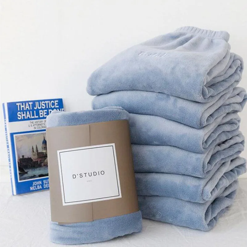 Blue-trousers Осенняя и зимняя Пижама Mujer, теплые штаны, костюм, домашний корсет, слаксы, коралловые бархатные свободные пижамы, женская повседневная одежда - Цвет: Blue-trousers