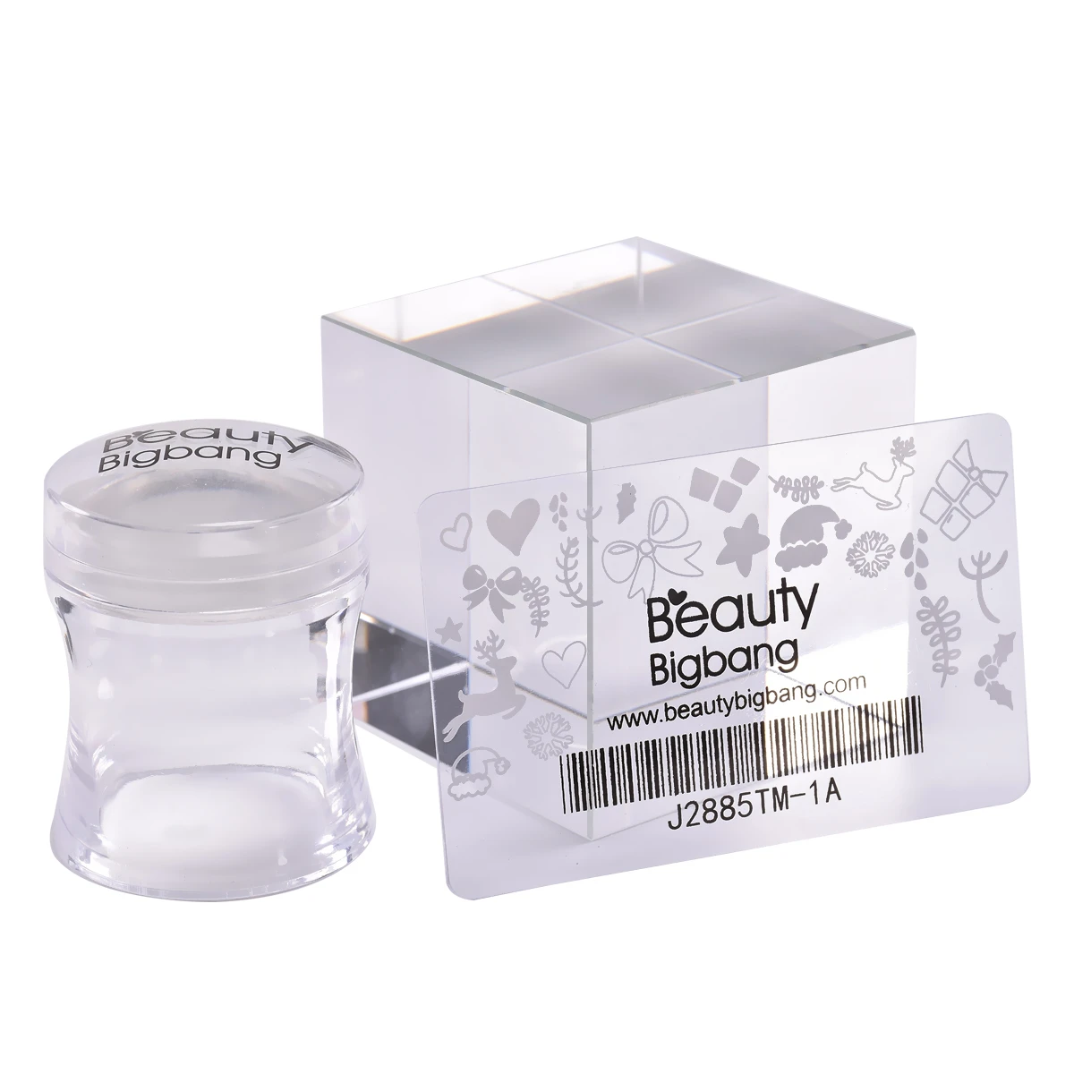 Набор для стемпера ногтей Beauty BigBang резиновый штамп скребок прозрачный Желейный