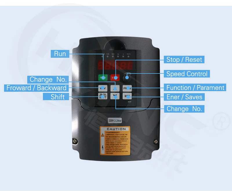 Инвертор HY 0.75KW/1.5KW/2.2KW/4KW/5.5KW/7.5KW преобразователь частоты 3P Выход ЧПУ шпинделя скорости мотора контроль VFD конвертер