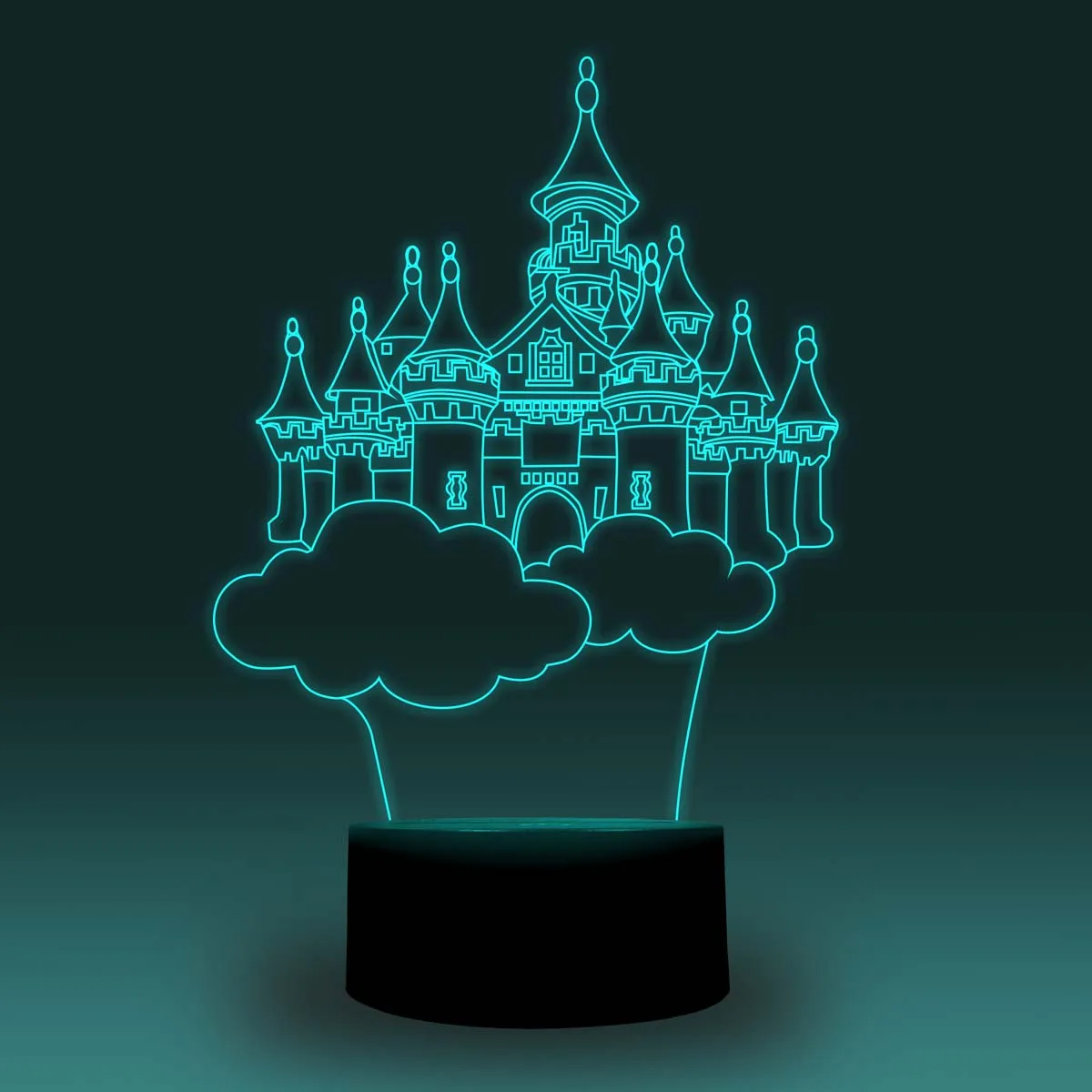 NiteApps 3D Disneyland ночник настольная иллюзия Лампа подарок на день рождения приложение/сенсорное управление