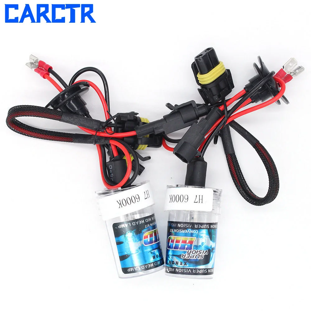 CARCTR Автомобильный Ксенон на основное освещение лампы HID ксеноновая лампа H1 H4 H7 35