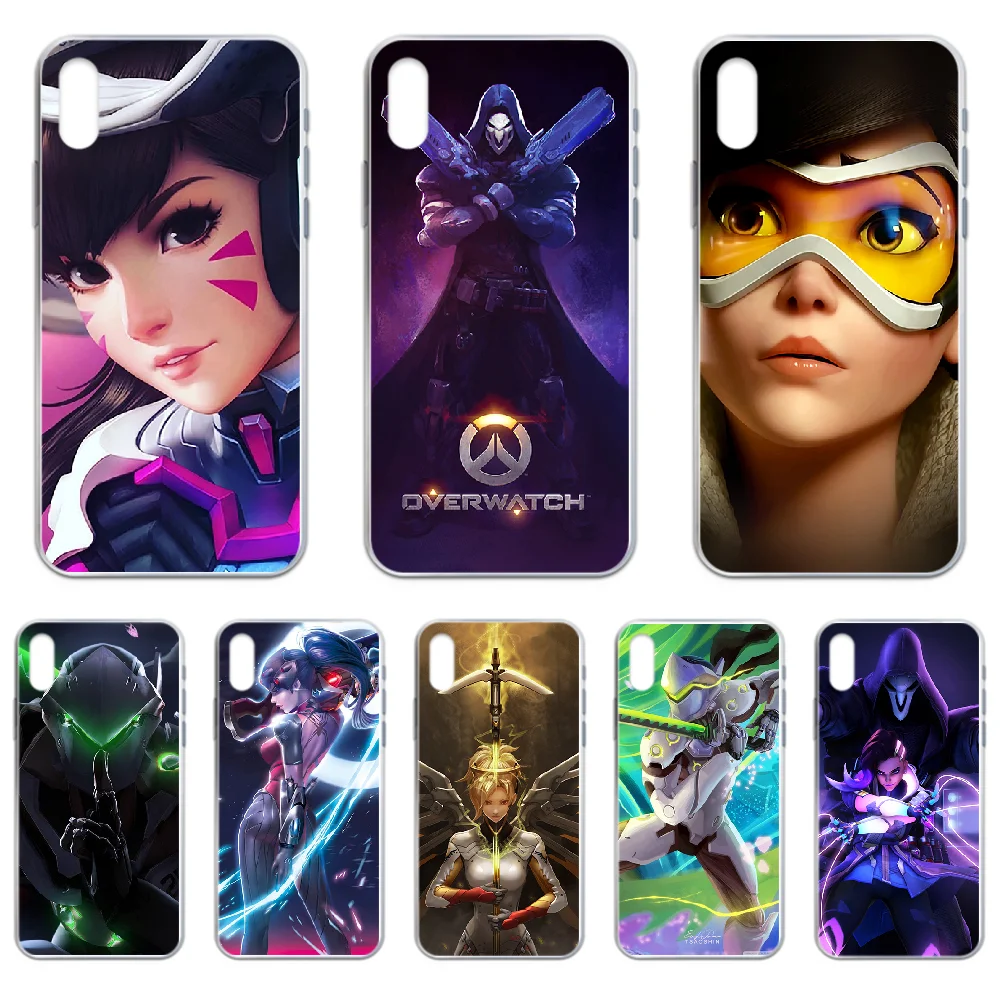 Чехол для телефона Overwatch OW Team shooter iphone 4 4S 5 5C 5S 6 6S PLUS 7 8 X XR XS 11 PRO SE 2020 MAX