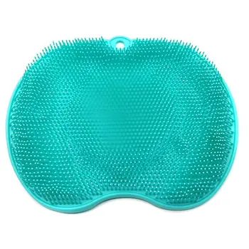 

Shower Foot Rest Bathroom Silicone Mat Shower Back Brush Woman Bath Massage Pad Non-slip Shower Footstool
