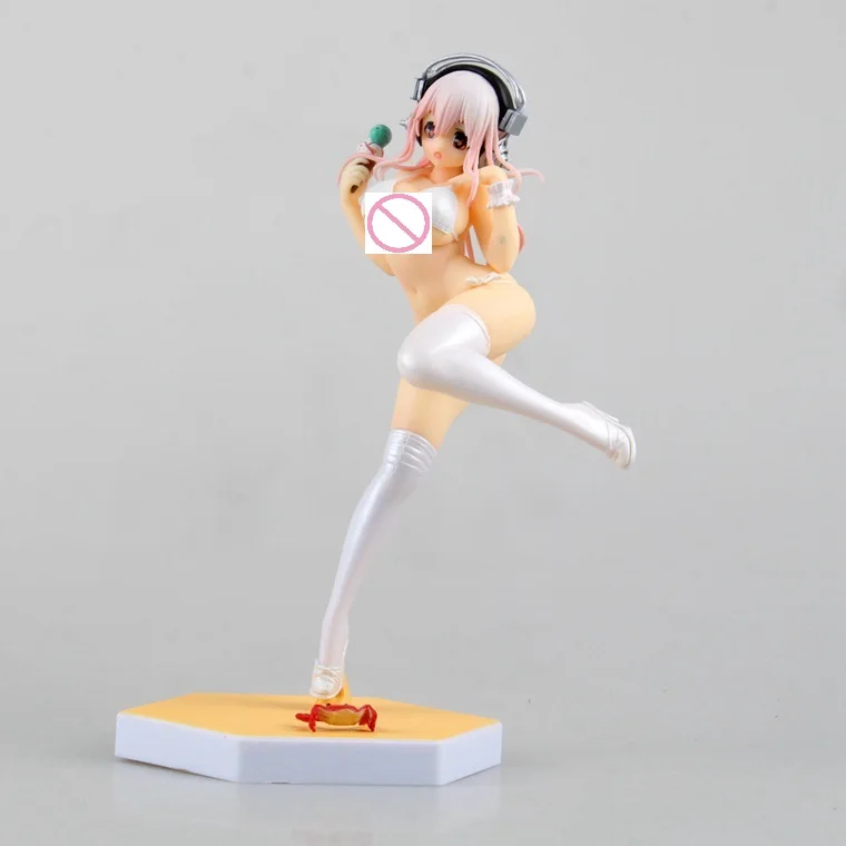 Сексуальная девушка супер звуковая волна WHITEFOX Nitro Super SONICO белый купальник Ver.