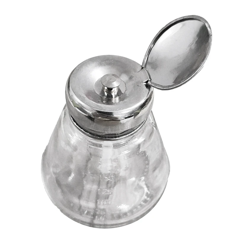 Empty Nail Polish Makeup Remover Pump Dispenser Glass Push Down Press Bottle