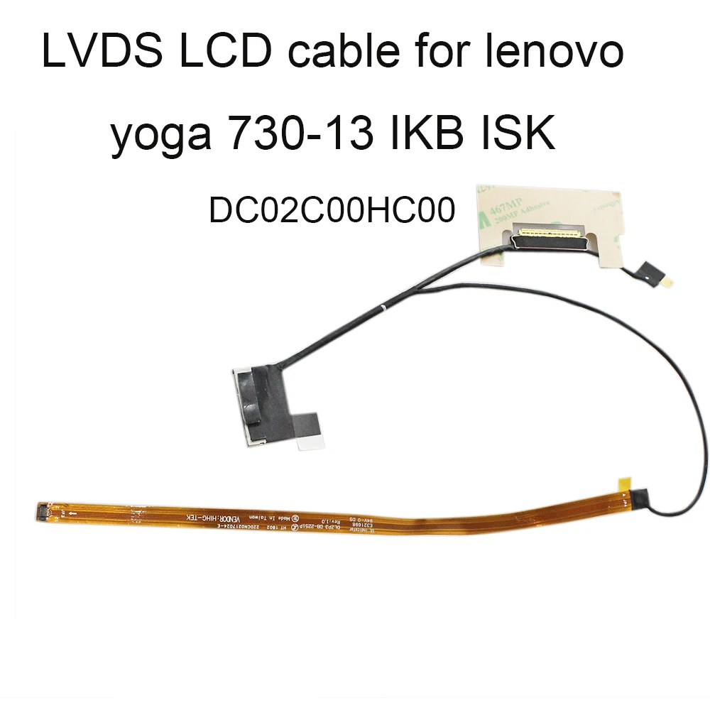 Cavo Video Lvds Lcd Muslimb Per Connettori Per Computer Lenovo Yoga 730-13Ikb 13Isk 13Ikb Dlzp3 Uhd Dc02C00Hc00 40Pin 30Pin