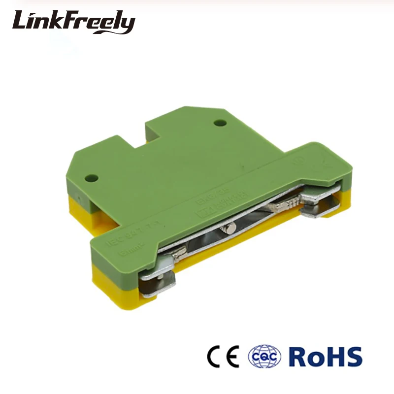 10PCS EK6/35 Electrical Cable Wire Connector Terminals Ground Screw Terminal Block Wiring Connection Terminator Wire Joint