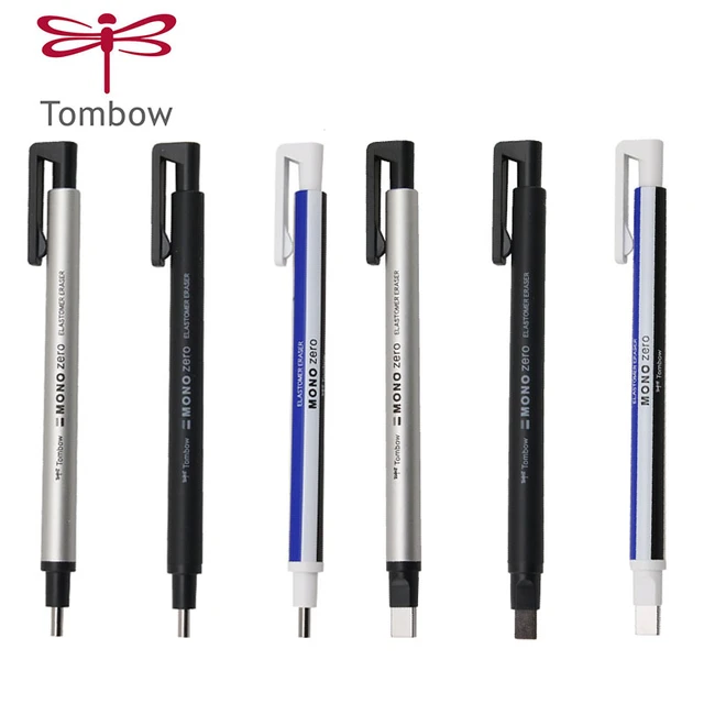 TOMBOW MONO Zero Eraser Mechanical Eraser Refillable Pen Shape Rubber Press  Type Drawing Correction School Stationery