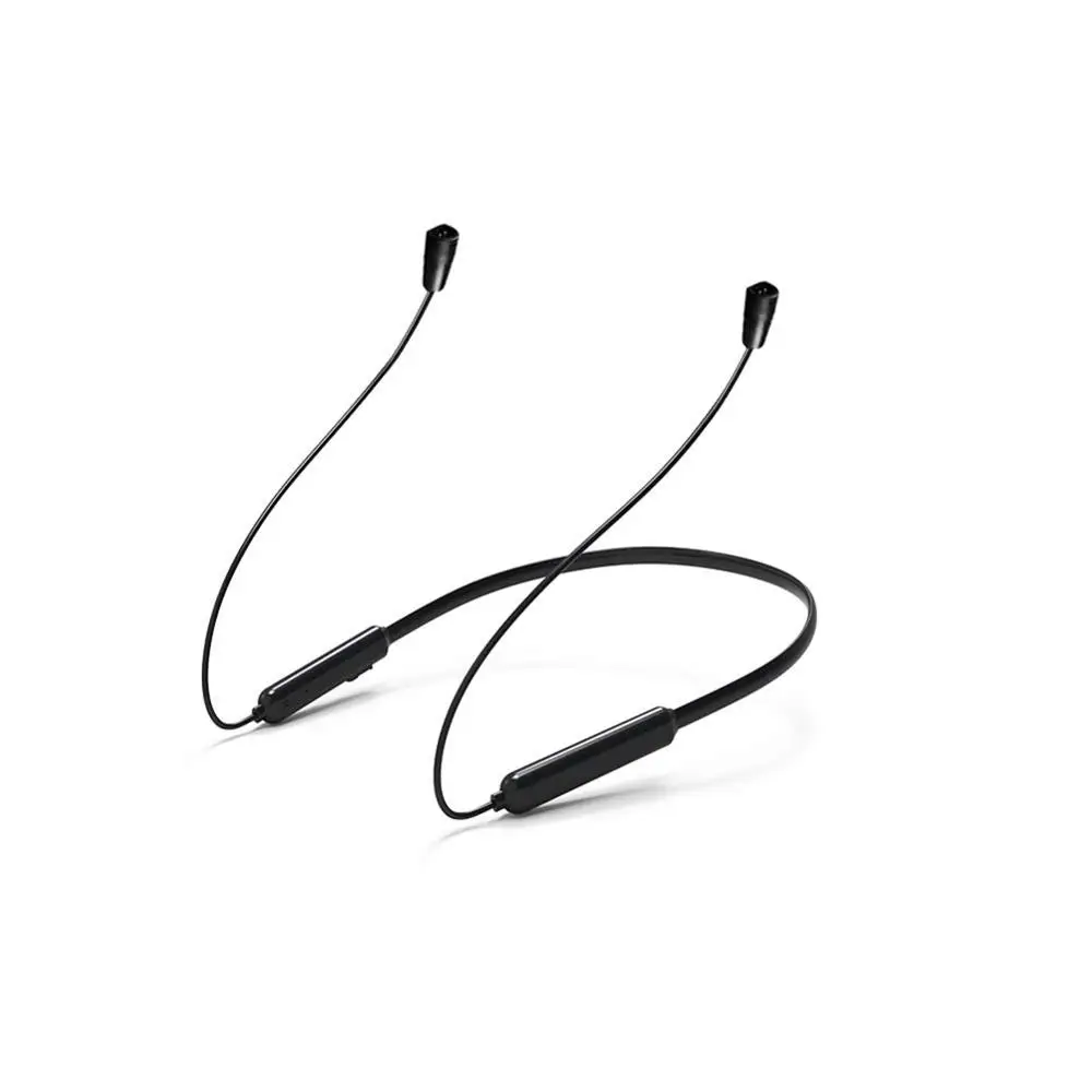 Black Bluetooth 4,1 CSR8645 Aptx Handsfree проводной кабель Съемный разъем с микрофоном для наушников Sennheiser IE80 IE8 IE80I - Цвет: Black