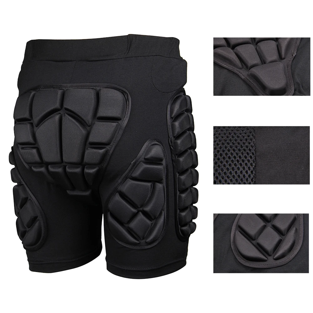 Almohadilla protectora de cadera para esquí, pantalones cortos acolchados y rodilleras protectoras para esquí, patinaje, snowboard, protección de impacto