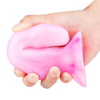 Silicone Rainbow Penis Liquid Multi Layer Color Transparent Crystal Simulation Penis Wolf Whip Female Big Penis Sucker Dildo Toy 3