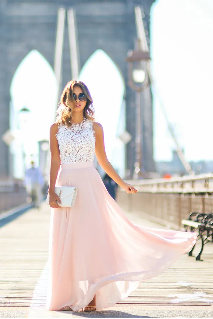 light pink beach dress