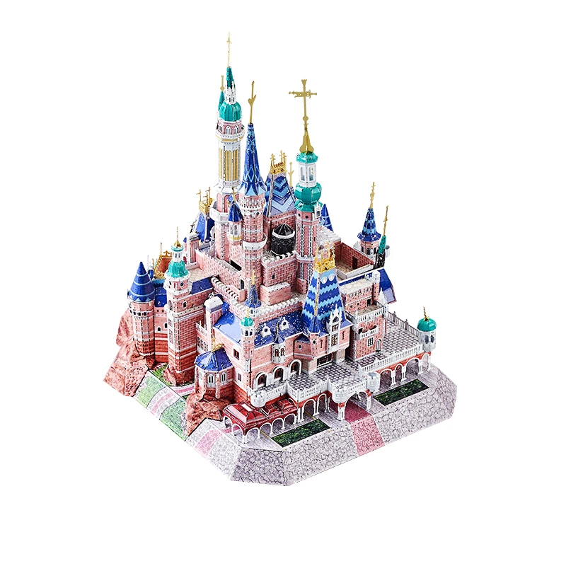 MMZ MODEL 3D Metal Puzzle IRON STAR Dream Castle Model kits DIY Assemble Model Toys Gift for Girlfriend 6