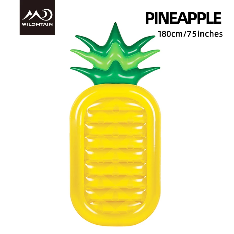 pineapple Надувной морской матрас 185 см/7", надувное кольцо-ананас, арбуз, пицца, Пончик, надувная кровать для взрослых - Цвет: pineapple