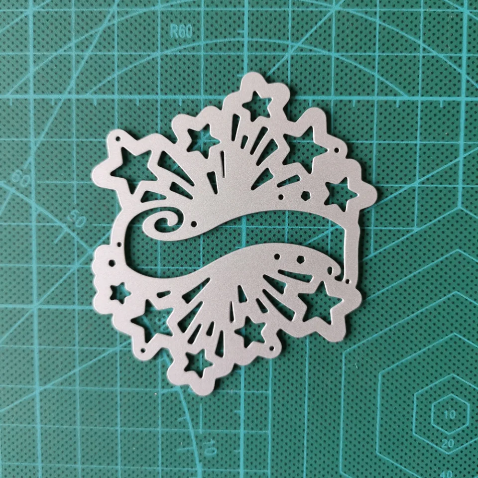 Banner Metal Cutting Dies Scrapbook Star Decoration Album Knife Mold Stencil Templates Card Craft Making Embossing | Дом и сад