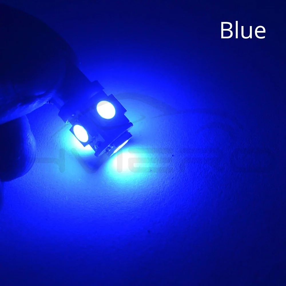 Hviero CAR Led Festoon Dome Door Lights Tail Light Wedge Lamp 5050 5SMD BA9S White Green Blue Yellow T4W Turk Bulb Car Marker Light