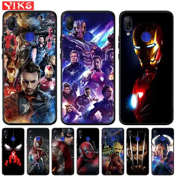 Перейти на Алиэкспресс и купить Чехол Marvel Мстители Железный человек Капитан для Xiao mi Red mi Note K20 7 7A 6 Pro 6A 5A Prime mi 9 9t A1 A2 Lite 4X5 Plus Pocophone F1