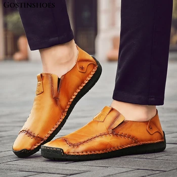 

Summer Men Loafers Full Grain Leather Leather Shoes Casual Shoes Fashion Moccasins Zapatos De Hombre Loafers