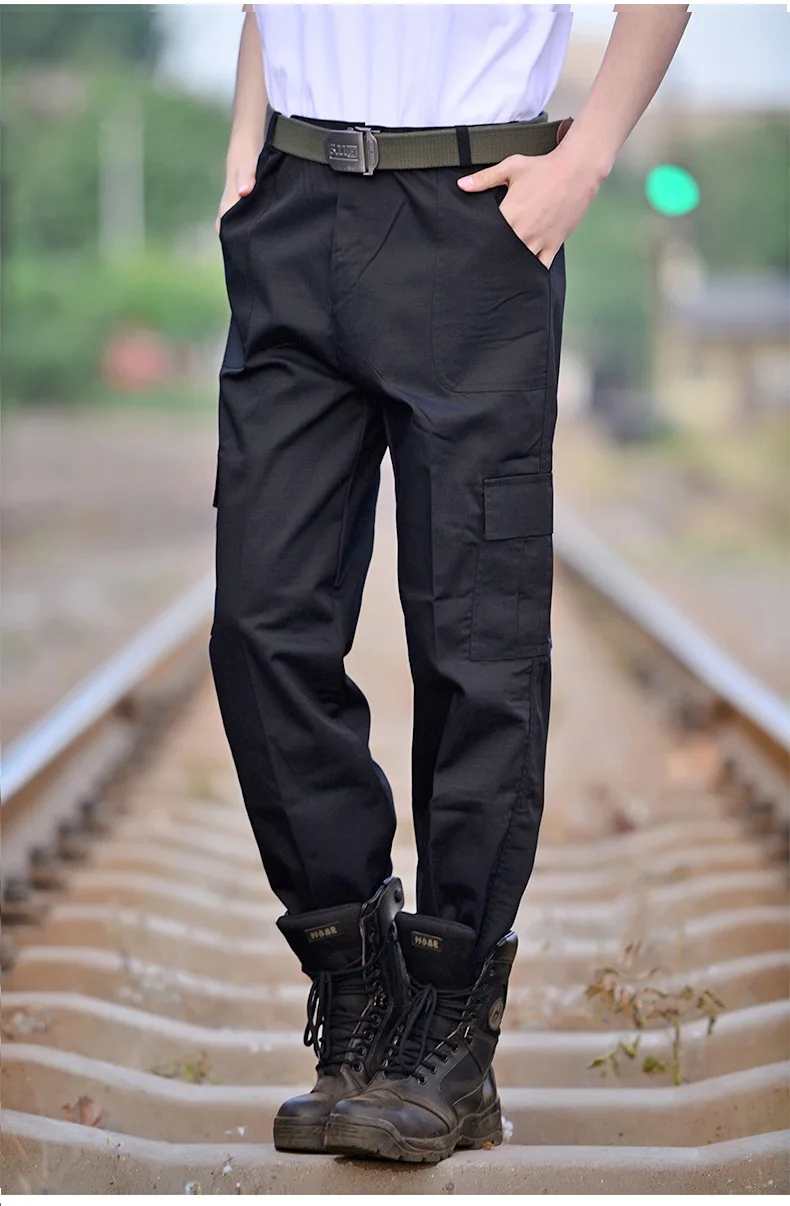 

Tactical Cargo Pants Men Military SWAT Army Combat Black Pants Clothing Mens Casual Thin Loose Work Cargo Trousers Clothes 2018