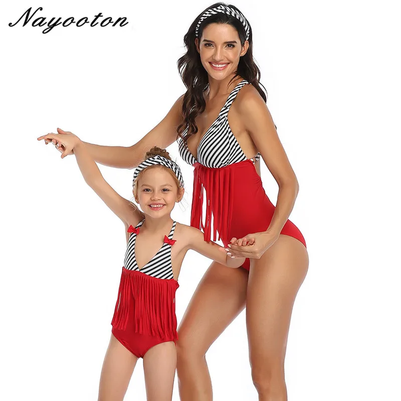 

Mother Daughter Swimsuits Matching Family Mommy Girls Matching Swimwear