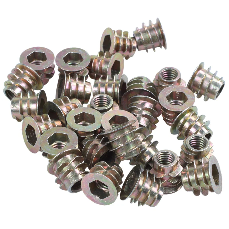 30 шт. M6x10mm шестигранный винт с резьбой для дерева