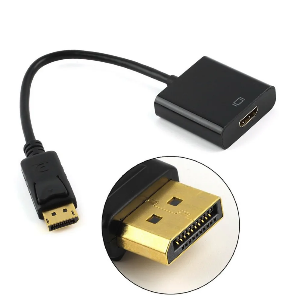 1 шт. Высокое качество Displayport Адаптер DP к HDMI кабель DP Displayport Мужской к HDMI Женский конвертер Кабель-адаптер для портативных ПК