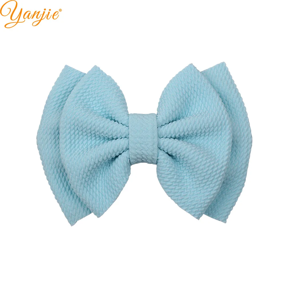 lt blue 10 шт./лот, шикарные 6 дюймов, большие вафельные банты для волос для детей, повязка на голову, заколки для волос, заколки для волос "сделай сам", аксессуары для волос для женщин и девочек - Цвет: lt blue