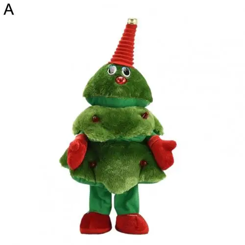 Christmas Tree Toy Dancing Christmas Tree Plant Shape Parent-children Interaction PP Cotton Electric Christmas Tree Toy for Kids