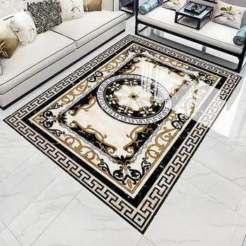 

Custom Self-Adhesive Waterproof Floor Mural HD Marble 3D Floor Tiles Wallpaper Living Room Hotel Luxury Decor Sticker 3D Tapety
