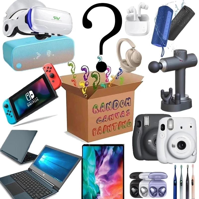2022 New Mystery Box Premium Electronic Product Lucky 100% Surprise Boutique 3 To 10 Pcs Random Item Most Popular |