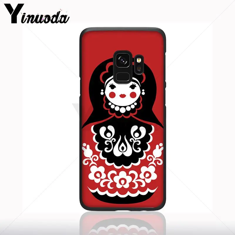 Lucu Boneka Rusia Pola Matryoshka Ponsel Case Shell untuk Samsung Galaxy S10plus S9 Plus S8plus S10E A50 A70 A10 Ponsel