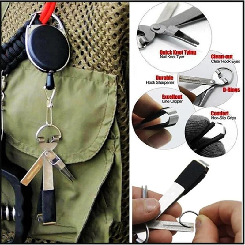 

High Quality Fast Tie Fishing Quick Knot Tool Nail Knotter Tying Line Cutter Clipper Nipper Retractor Tackle Accessories