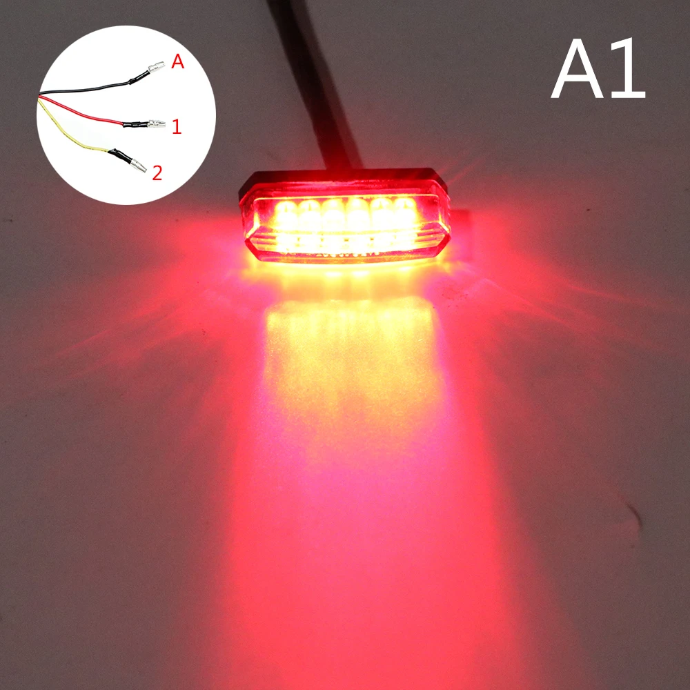 Мото задний стоп-сигнал, аксессуары для мотоциклов, Освещение заднего хода, индикаторная лампа
